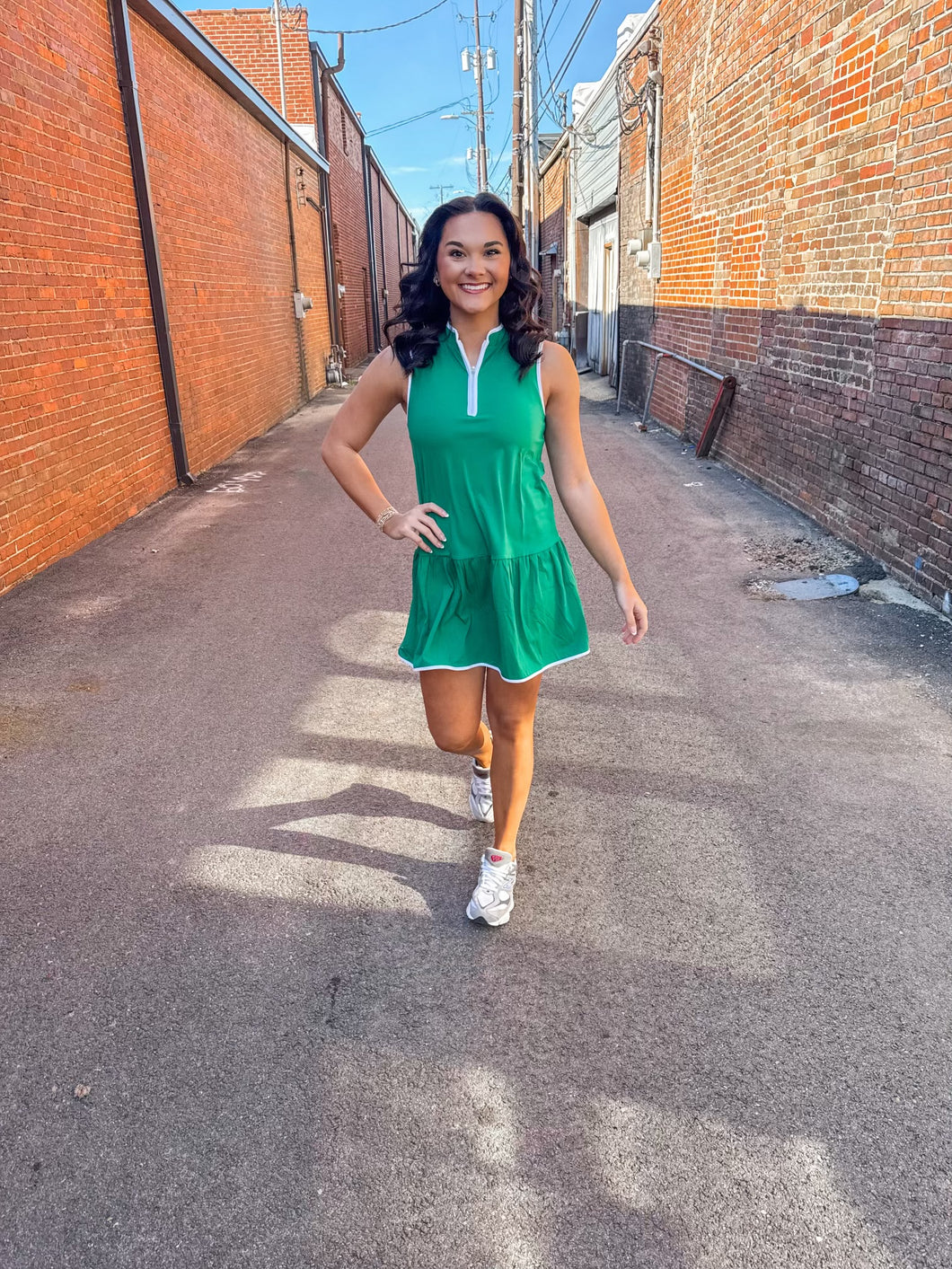 Hit The Court Tennis Dress Green