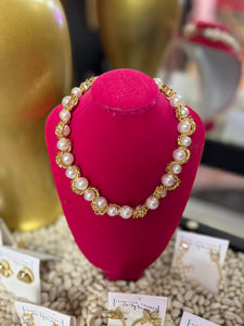 Chained in Pearls Necklace