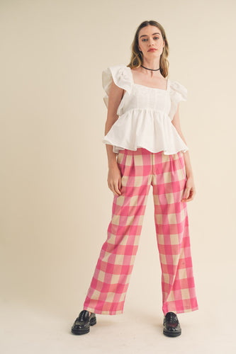 Candy Apple Plaid Pants