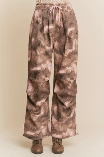 Pink Camoflauge Mesh Cargo Pants