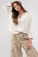 Load image into Gallery viewer, Misha Notch Neck Top Ivory
