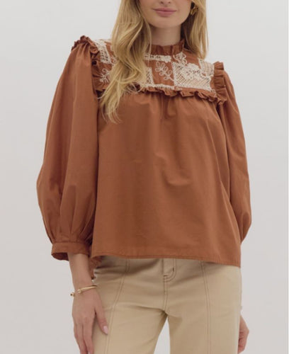 Chestnut Detail Top