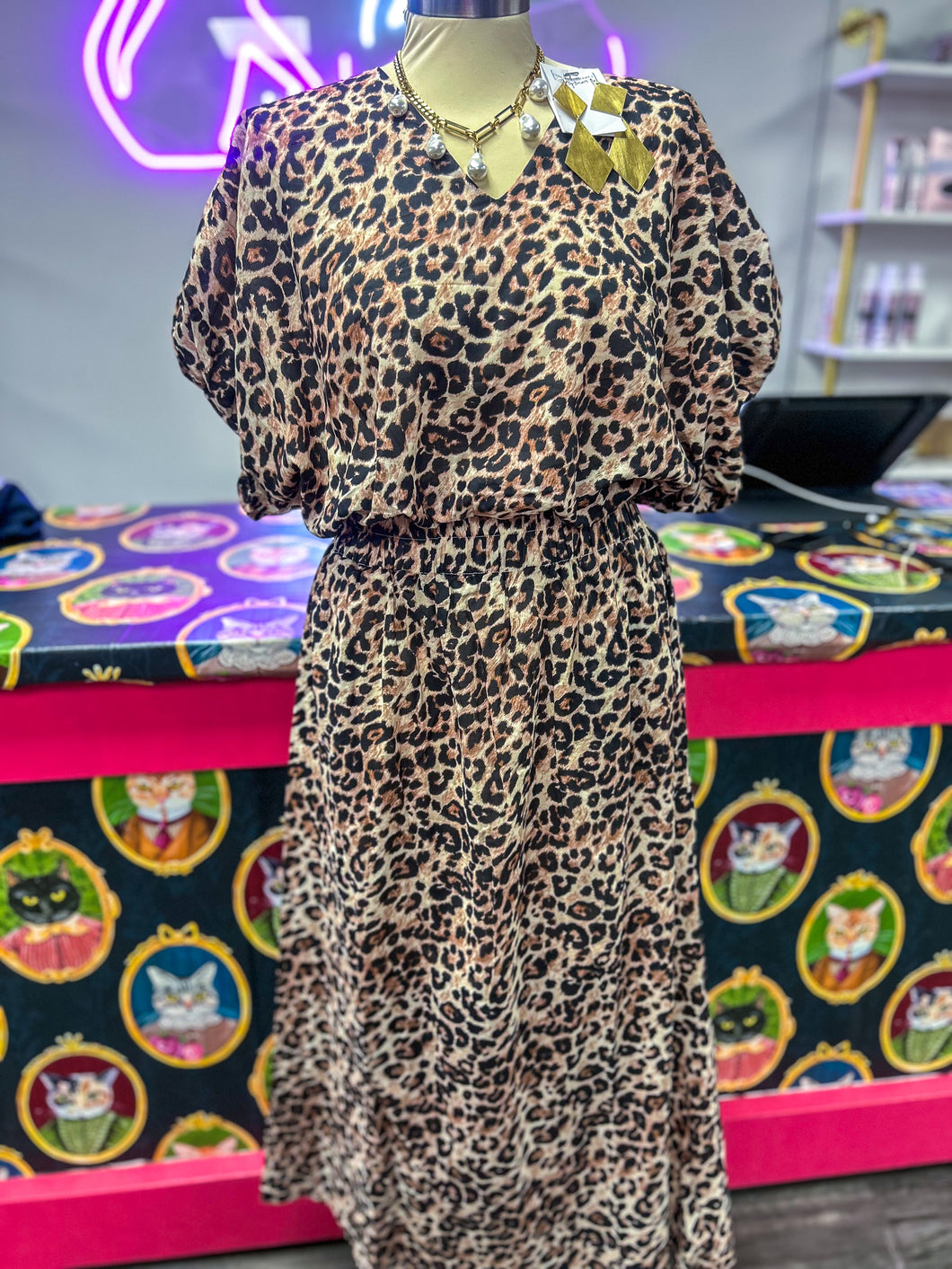 Leopard Of My Eye Skirt Set