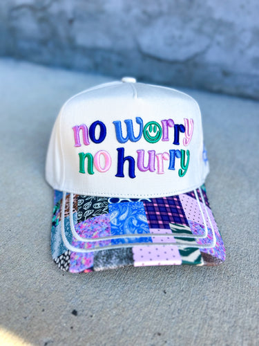 No Worry No Hurry Trucker Hat