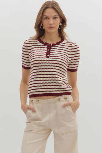 Stripes Of The Season Top