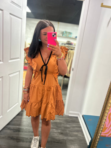 Pumpkin Pie Tiered Dress