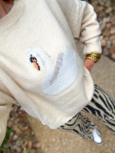 Load image into Gallery viewer, Swan Sweater Cream