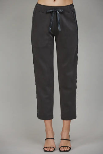 Black Satin Lounge Pants