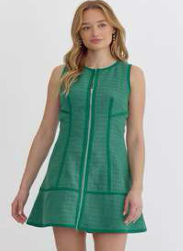 Kate Green Tweed Dress