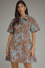 Load image into Gallery viewer, Blue/Brown Mini Dress
