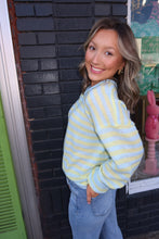 Load image into Gallery viewer, Spring Stripes Henley Top