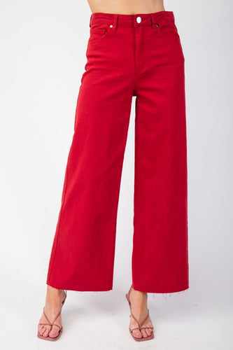 Red Velvet Soft Denim Pants