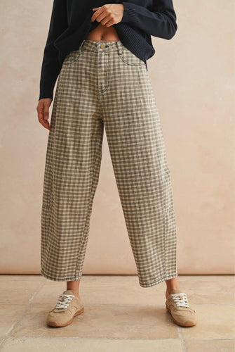 Mini Check Patterned Pants