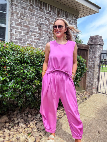 Bubble Pink Pant Set