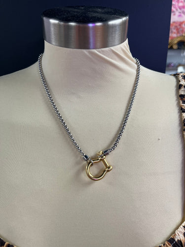 Mix Metal Hardware Necklace