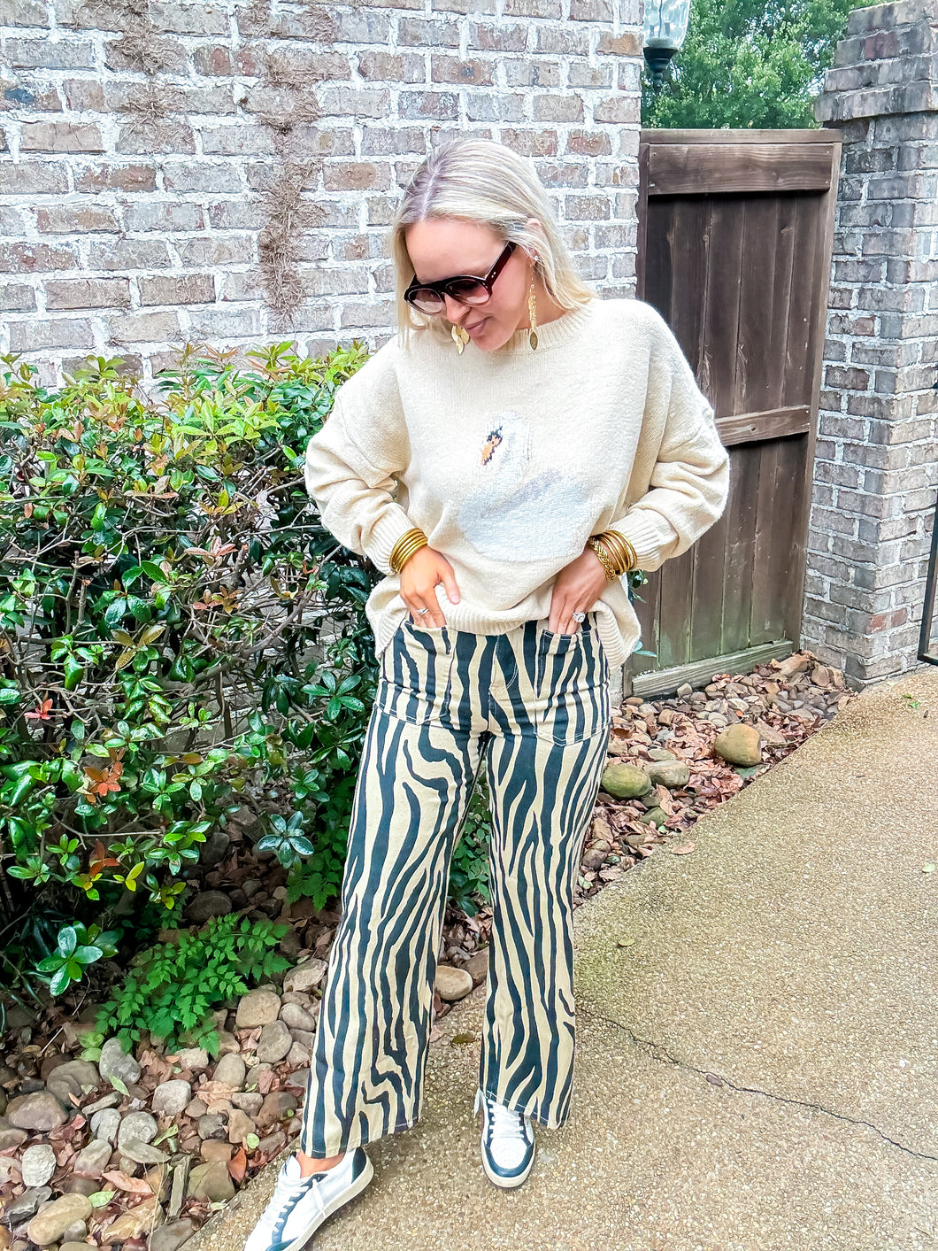 Luna Zebra Print Pants