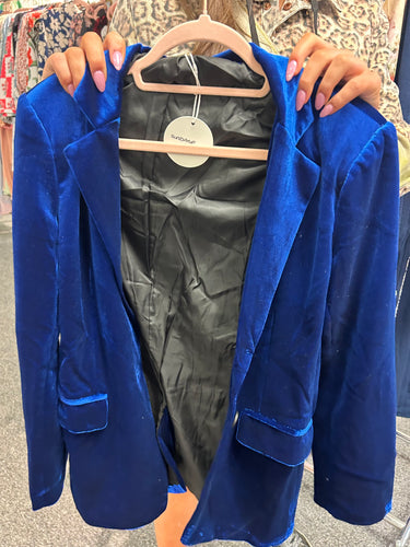 Blue Velvet Blazer