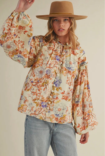 Light Floral Blouse