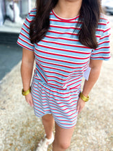 Load image into Gallery viewer, Multi Striped Short Set