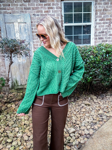 Forest Green Cardigan