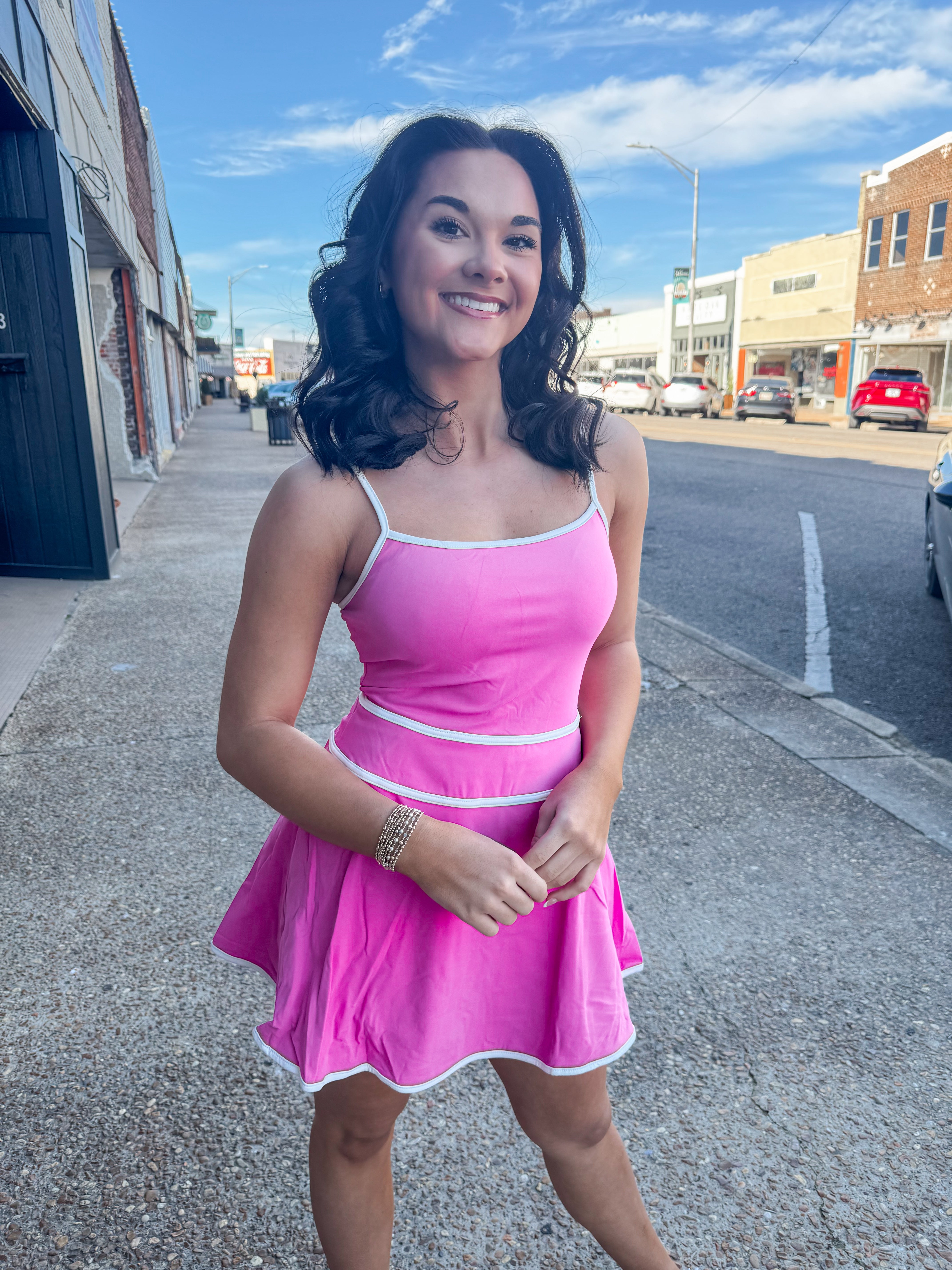 Hot Pink Athletic Dress Rusty Cat Hot Pink Athletic Dress Rusty Cat