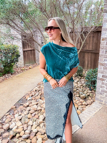 Leopard With Lace Maxi Skirt