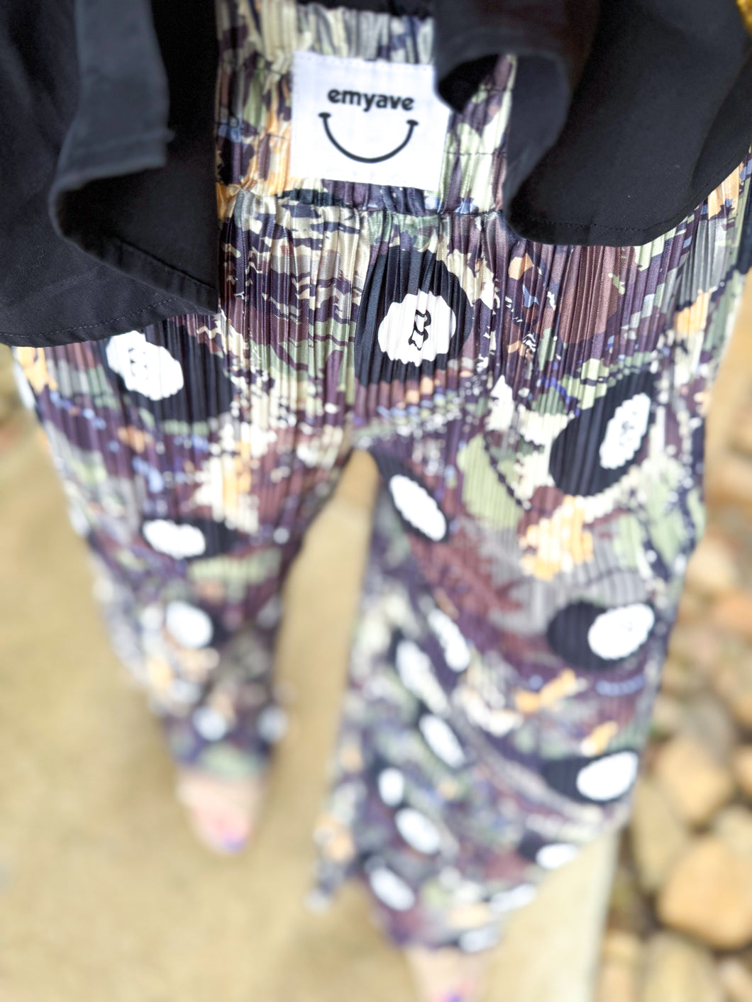 Lucky Shot Camo Plisse Pants