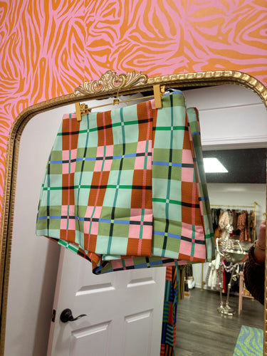 Colorful Plaid Skort