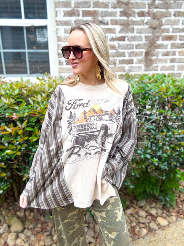 Ford Bronco Brown Stripe One of a Kind Top