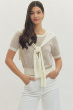 Load image into Gallery viewer, Ivory Tie Sweater Top