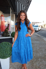 Load image into Gallery viewer, Royal Eyelet Detail Midi