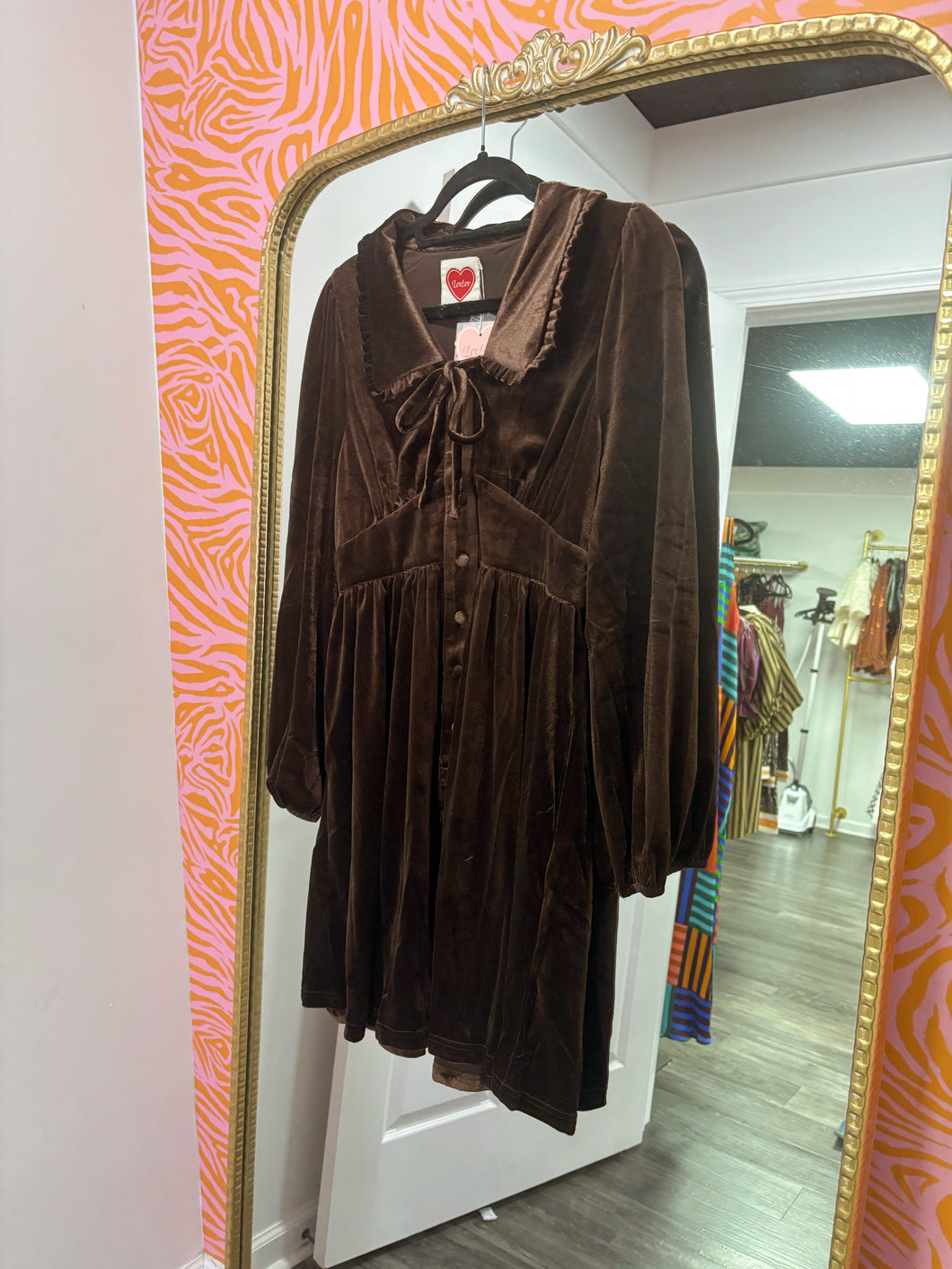 Luxe Velvet Button Down Dress