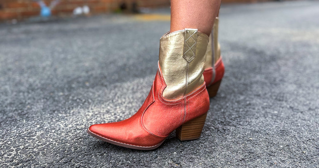 Bambi Gold Ombré Boots