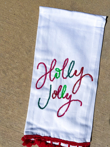 MS Holly Jolly Tea Towel