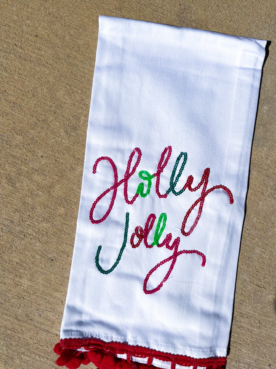 MS Holly Jolly Tea Towel