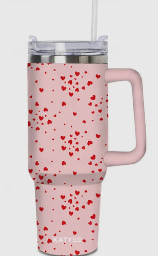 Mini Red Hearts Tumbler