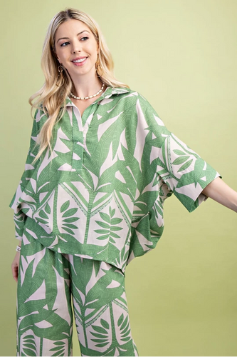 Flowy & Beachy Blouse Green