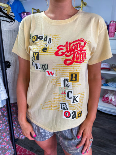 DAYDREAMER Elton John Yellow Brick Road Tee