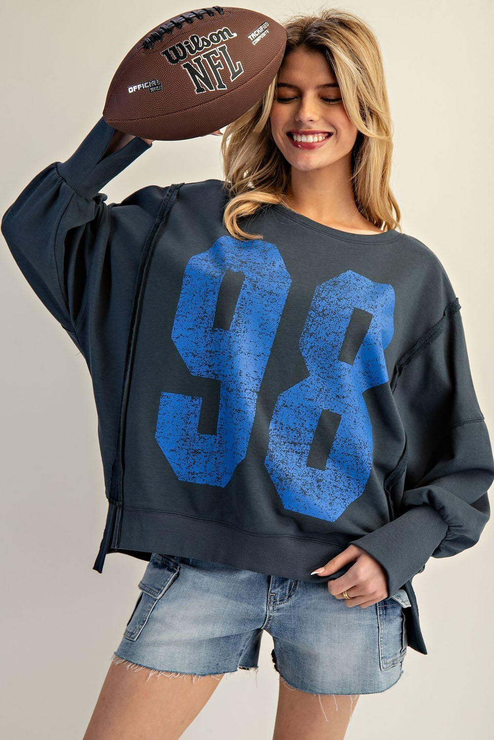 98 Varsity Sweatshirt Navy