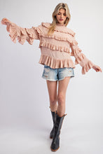 Load image into Gallery viewer, Mela Ruffle Ivory Top