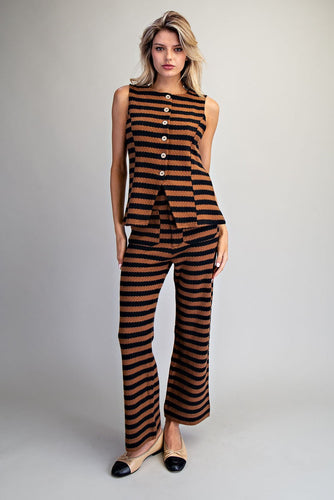 Black/Mocha Pant Set