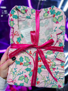 Mary Square Charlotte Mistletoe Kisses PJ Set