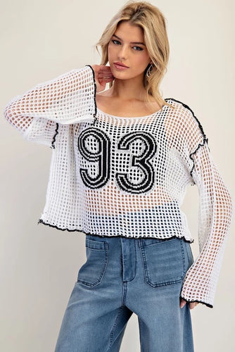 Varsity 93 Mesh Top
