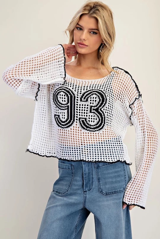 Varsity 93 Mesh Top