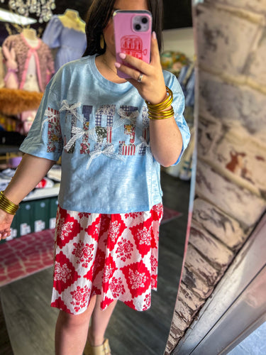 America Bow Tee