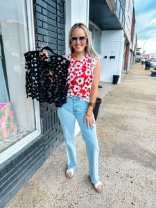 Anthro Cutout Top White