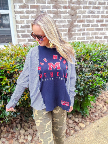 Rebs Navy One of a Kind Top