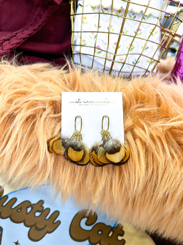 Quail Feather Earrings