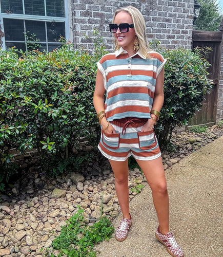 Mocha Sky Polo Set