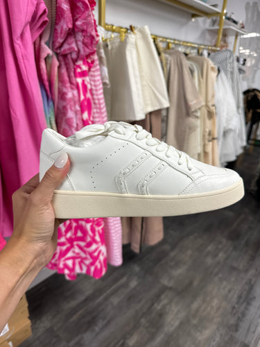 Laura White Detail Sneakers